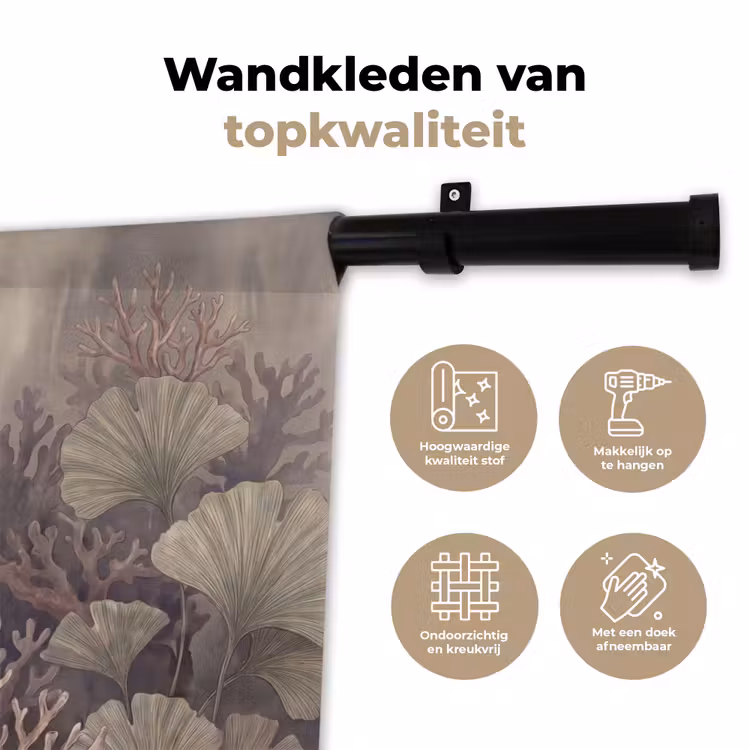 Wandkleed - Plant - Bladeren - Zee - Illustratie - Groen — 3