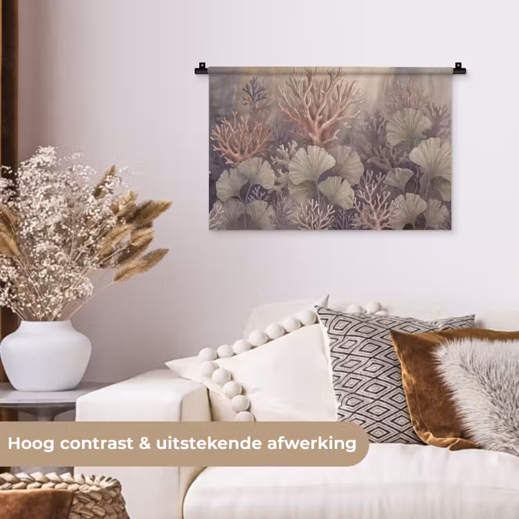 Wandkleed - Plant - Bladeren - Zee - Illustratie - Groen — 4