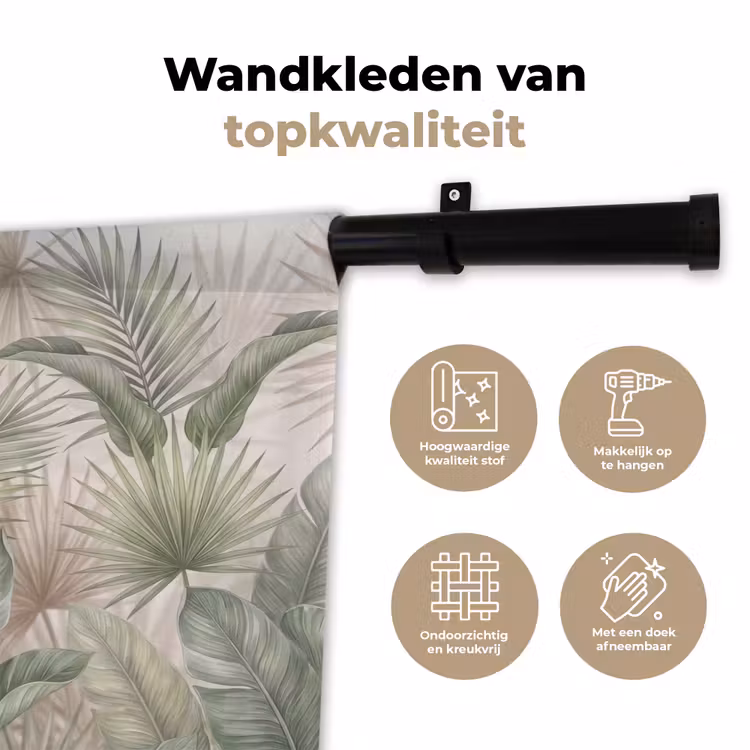 Wandkleed - Planten - Tropisch - Bladeren - Groen - Natuur — 3