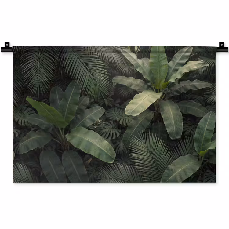 Wandkleed - Bladeren - Groen - Tropisch - Natuur — 1