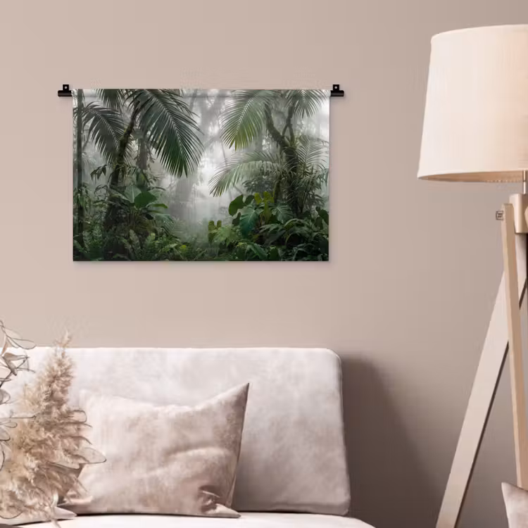 Wandkleed - Natuur - Jungle - Mist - Tropisch - Groen — 2