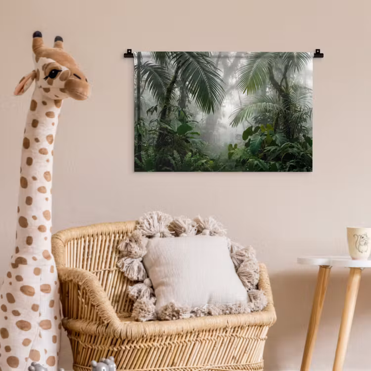 Wandkleed - Natuur - Jungle - Mist - Tropisch - Groen — 5