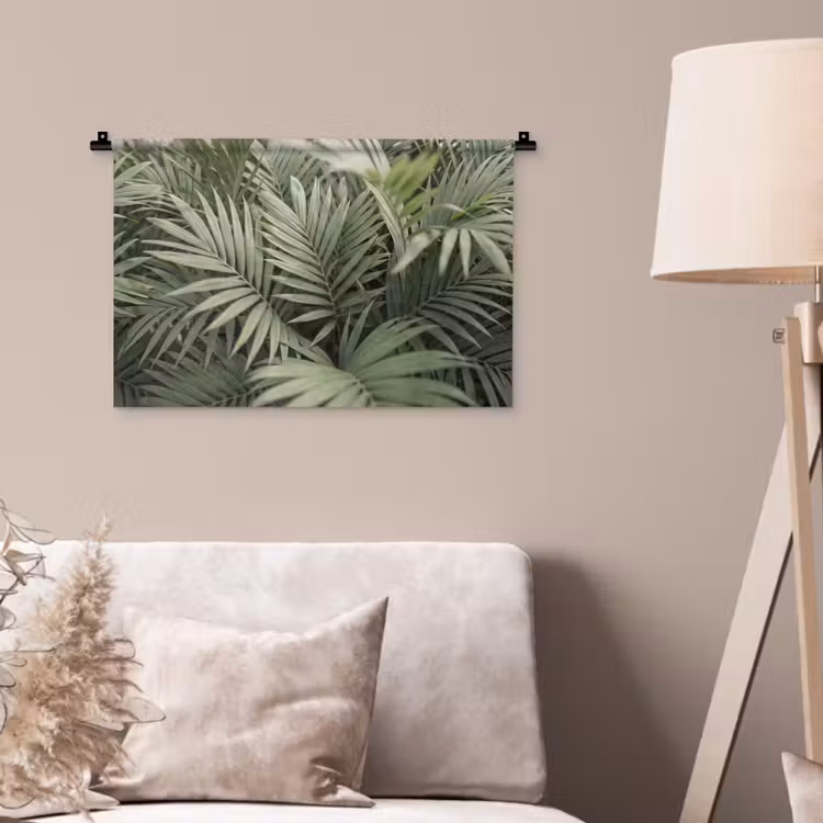 Wandkleed - Plant - Palmbladeren - Natuur - Groen — 2