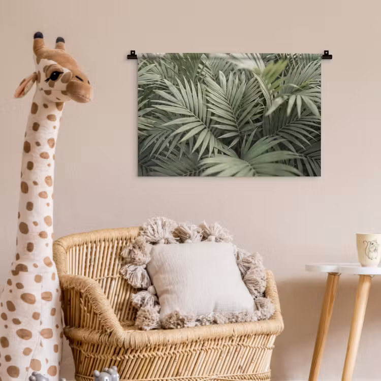 Wandkleed - Plant - Palmbladeren - Natuur - Groen — 5