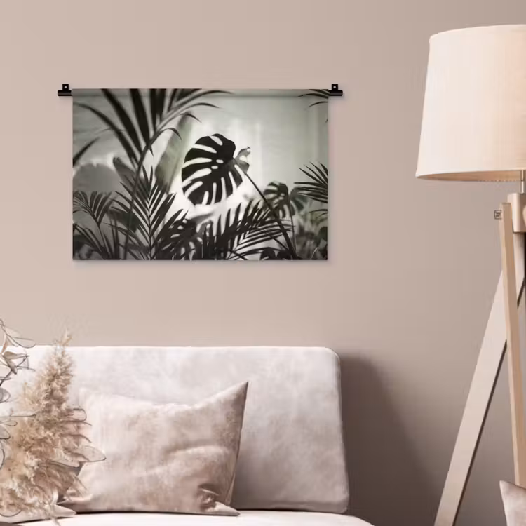 Wandkleed - Planten - Bladeren - Natuur - Minimalistisch - Groen — 2