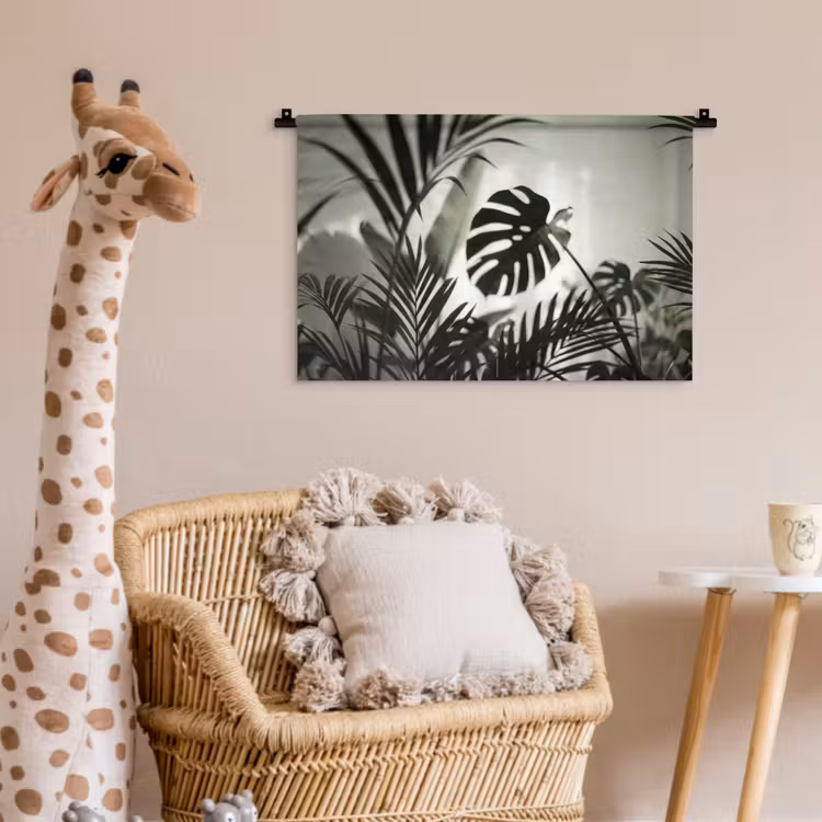 Wandkleed - Planten - Bladeren - Natuur - Minimalistisch - Groen — 5
