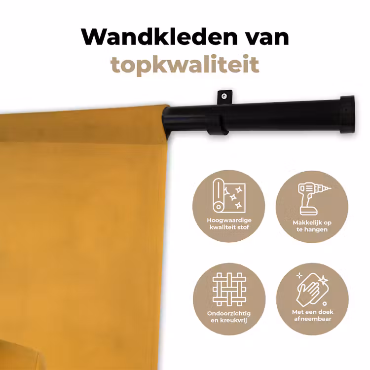 Wandkleed - Man - Bubblegum - Portret - Geel - Modern — 3
