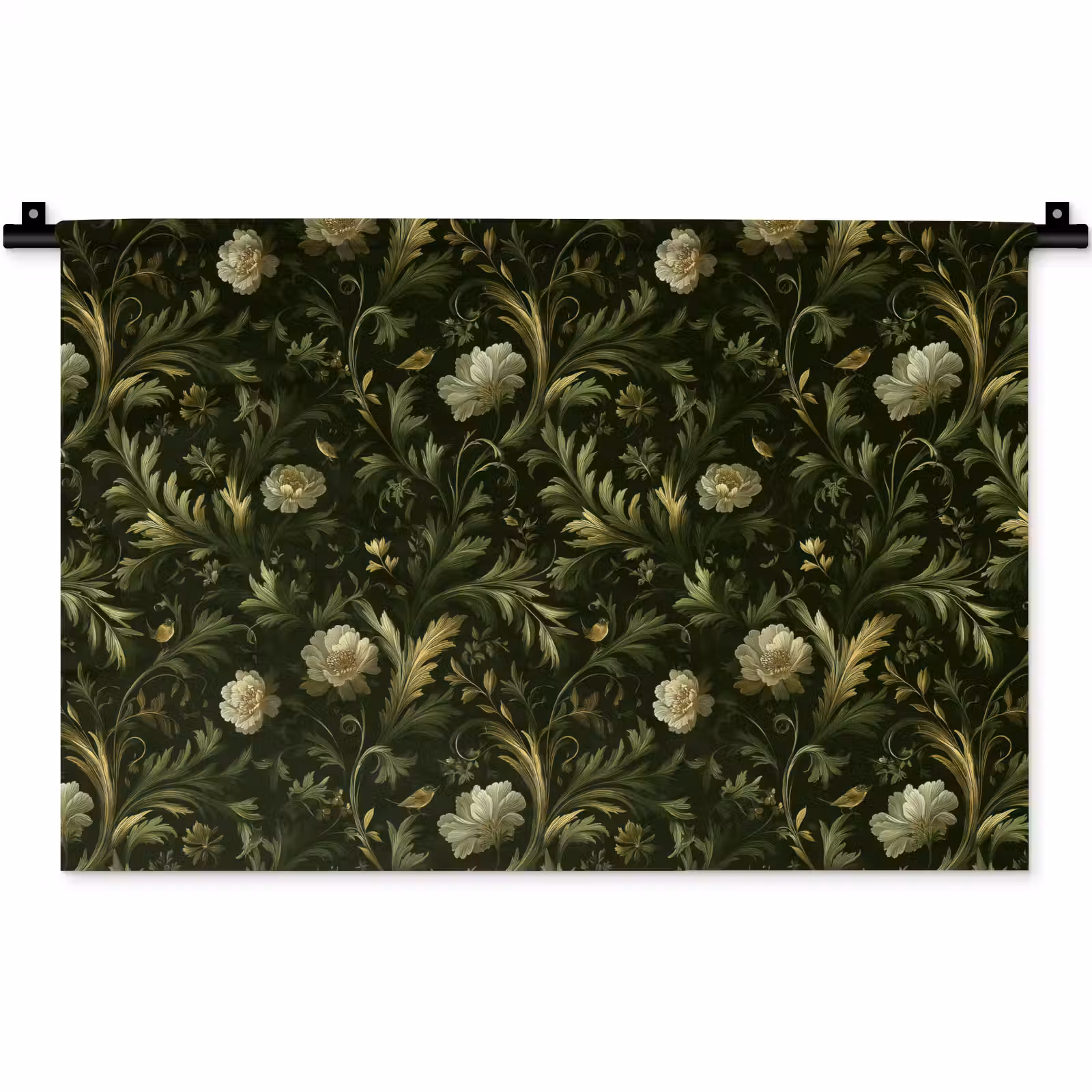 Wandkleed - Botanisch - Naadloos - Bloemen — 1