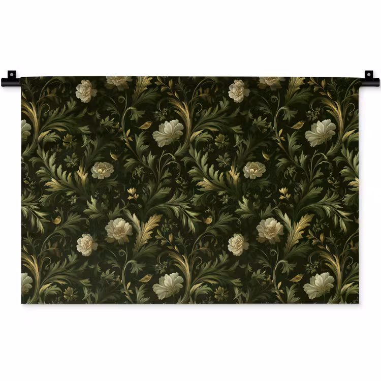 Wandkleed - Botanisch - Naadloos - Bloemen — 1