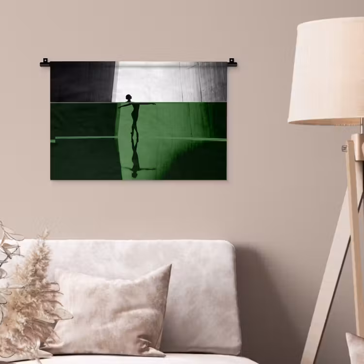 Wandkleed - Danser - Silhouette - Kunst - Modern - Zwart-wit — 2