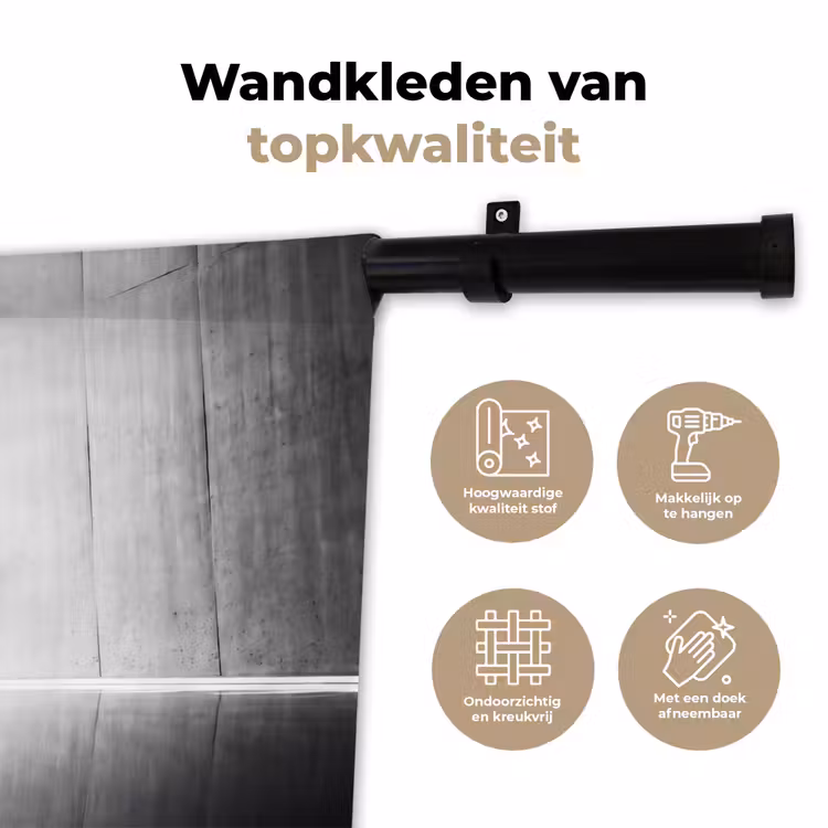 Wandkleed - Danser - Silhouette - Kunst - Modern - Zwart-wit — 3