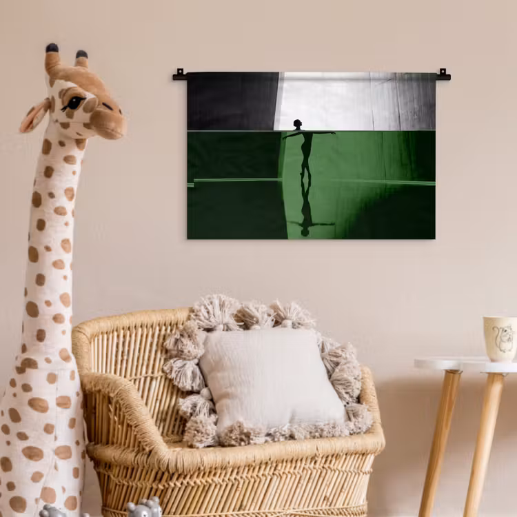 Wandkleed - Danser - Silhouette - Kunst - Modern - Zwart-wit — 5