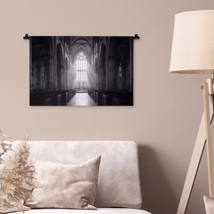 Wandkleed - Kerk - Interieur - Lichtstralen - Architectuur - Klassiek — 2