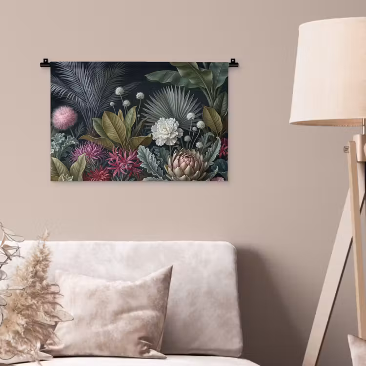 Wandkleed - Planten - Tropisch - Botanisch - Donker - Groen — 2