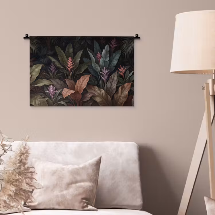 Wandkleed - Planten - Tropisch - Jungle - Donker - Natuur — 2