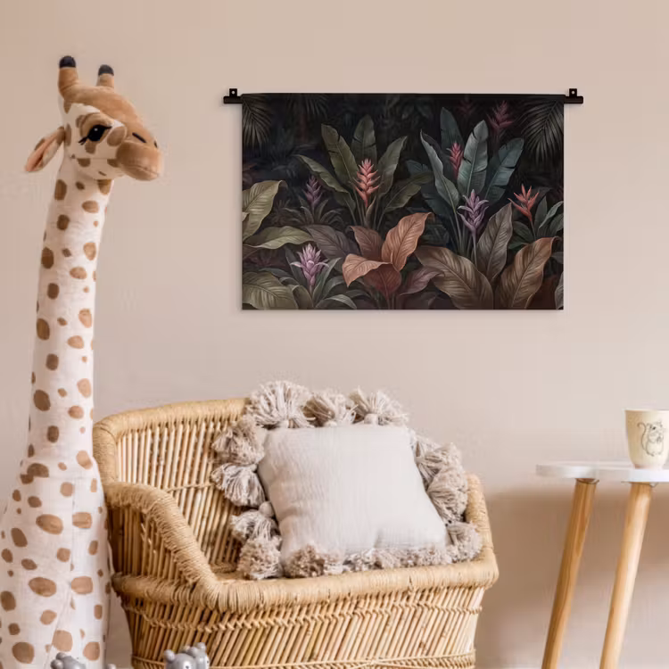 Wandkleed - Planten - Tropisch - Jungle - Donker - Natuur — 5