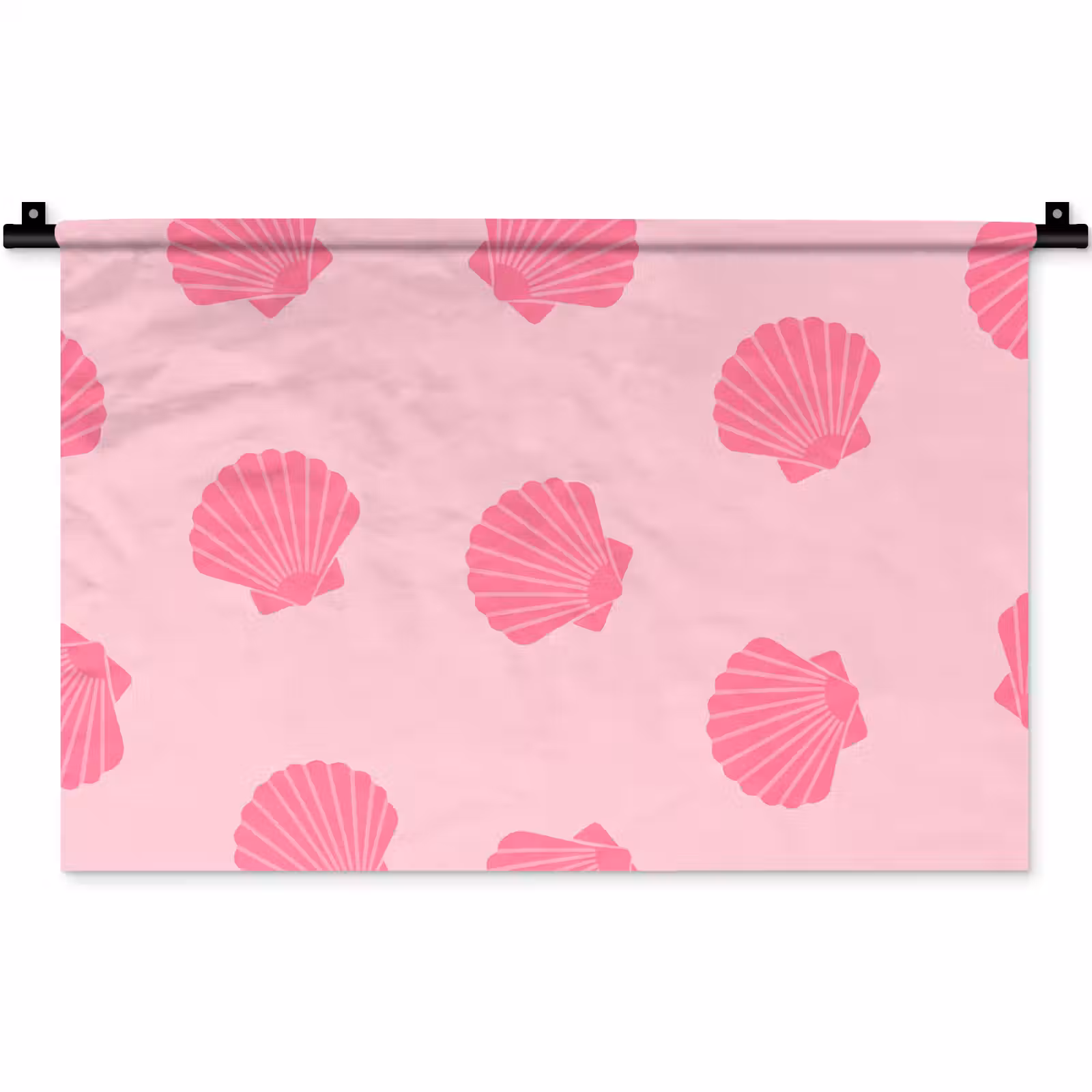 Wandkleed - Schelp - Patroon - Zee - Modern - Roze — 1