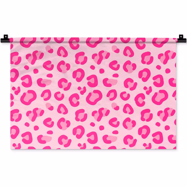 Wandkleed - Dierenprint - Patroon - Abstract - Modern - Roze — 1