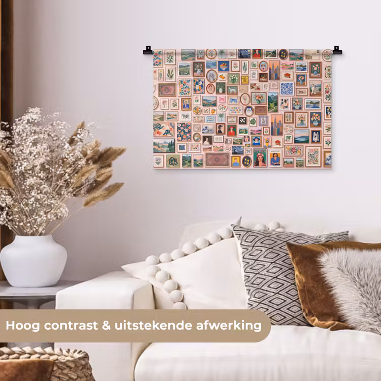 Wandkleed - Kunst - Collectie - Decoratie - Modern - Kleurrijk — 4