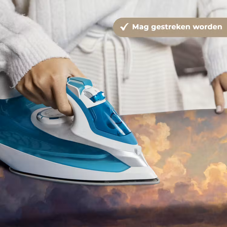 Wandkleed - Boot - Zonsondergang - Zee - Natuur - Goud — 6