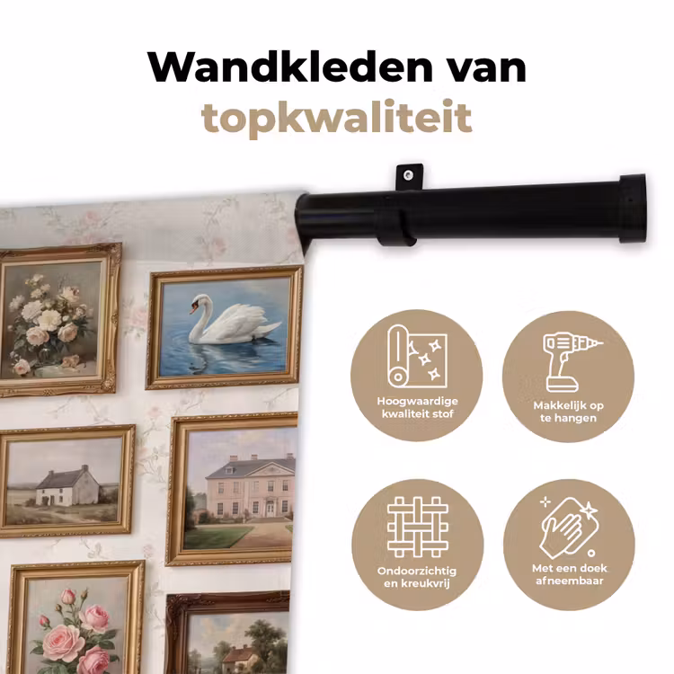Wandkleed - Dier - Kat - Portret - Klassiek — 3