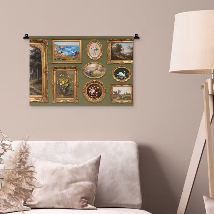 Wandkleed - Hert - Bos - Natuur - Klassiek - Dieren — 2