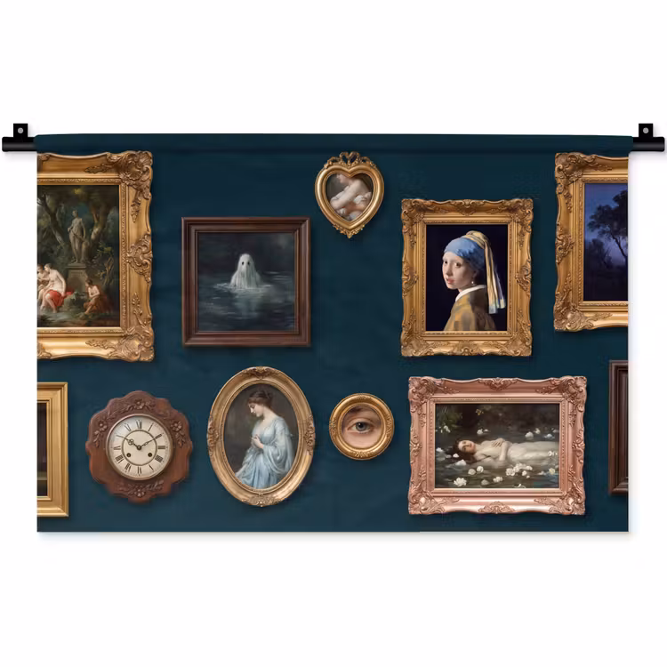 Wandkleed - Kunst - Schilderijen - Decoratie - Klassiek - Groen — 1