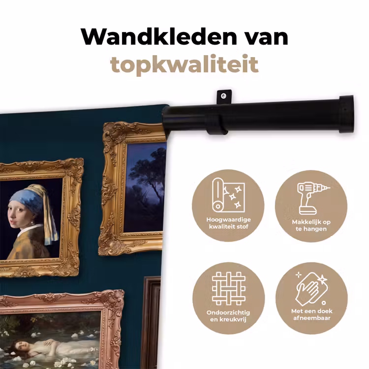 Wandkleed - Kunst - Schilderijen - Decoratie - Klassiek - Groen — 3