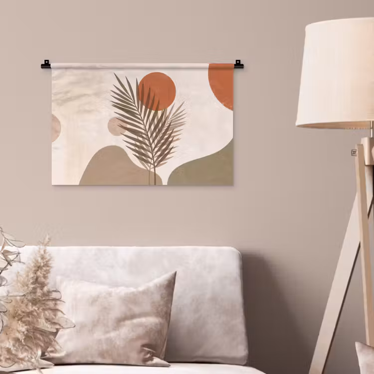 Wandkleed - Planten - Bladeren - Abstract - Modern - Beige — 2