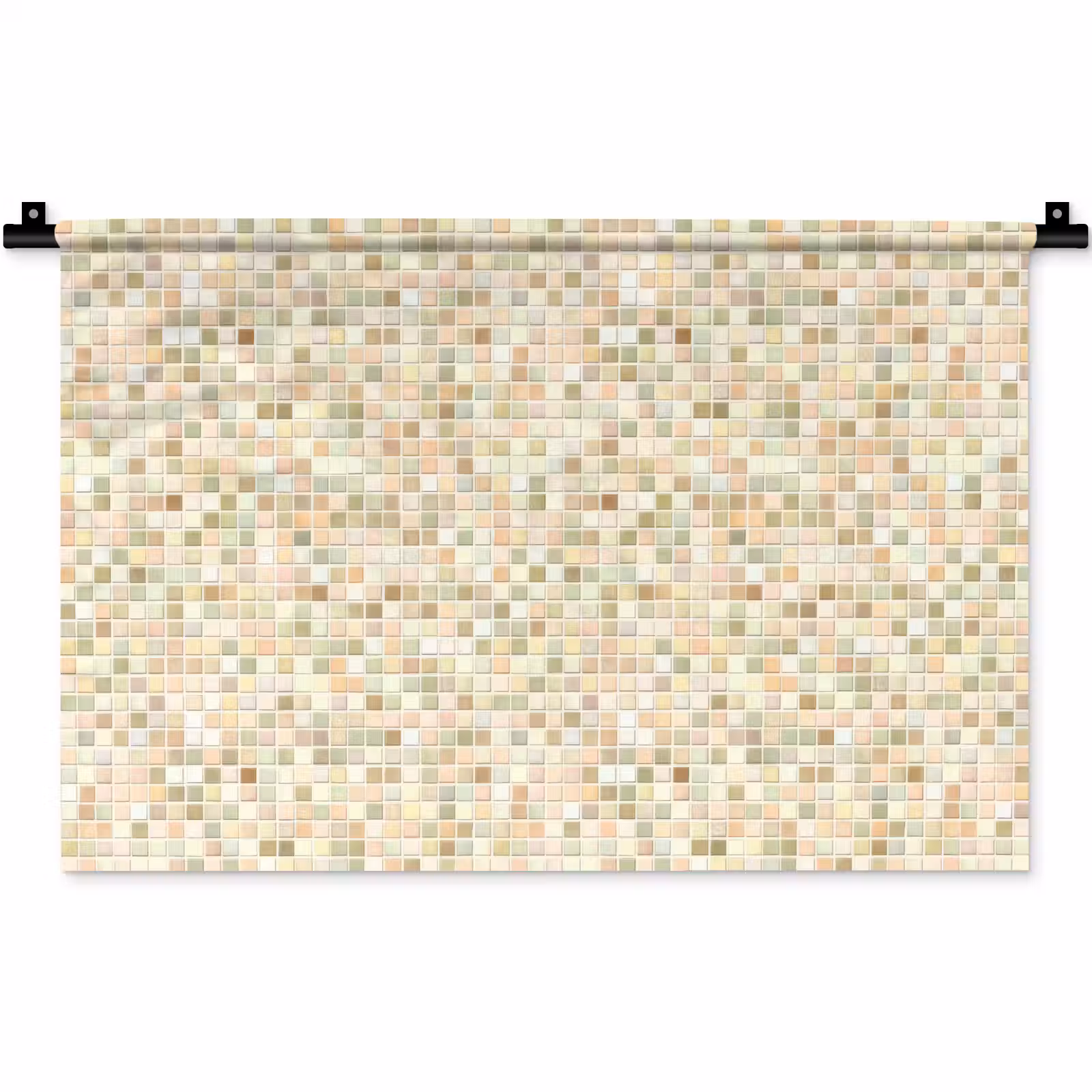 Wandkleed - Mozaïek - Patroon - Beige — 1