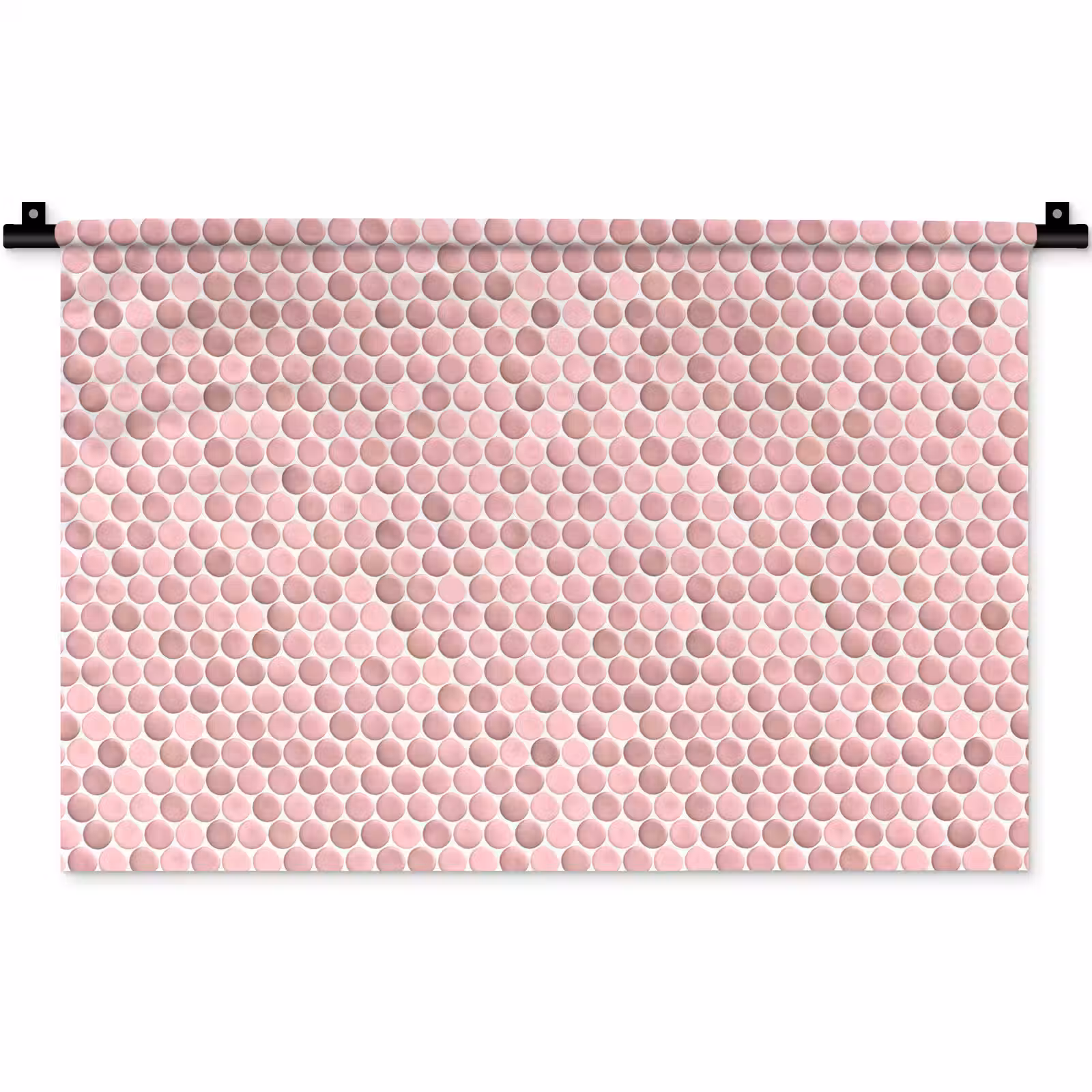 Wandkleed - Penny - Mozaïek - Lichtroze — 1
