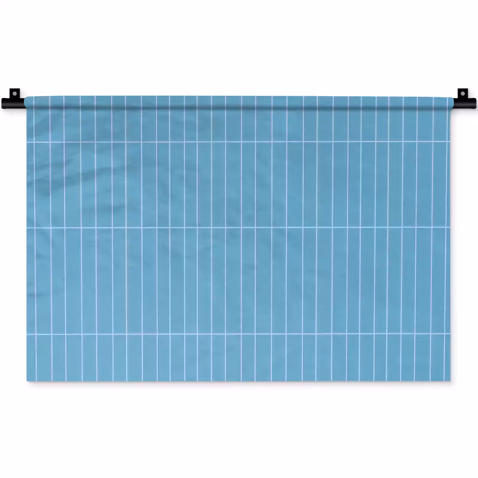 Wandkleed - Tegel - Langwerpig - Patroon - Blauw — 1