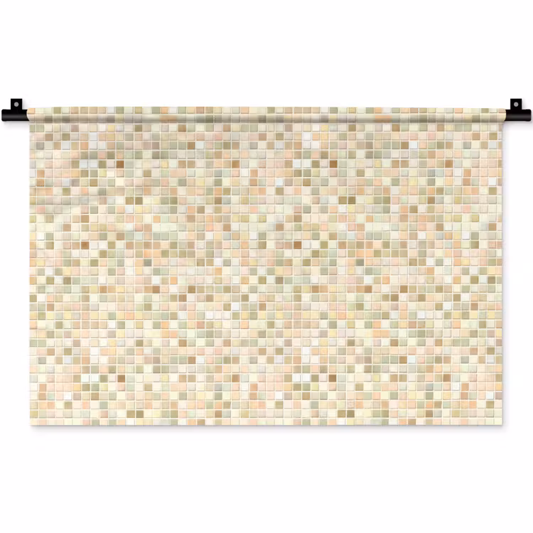 Wandkleed - Mozaïek - Patroon - Beige — 1