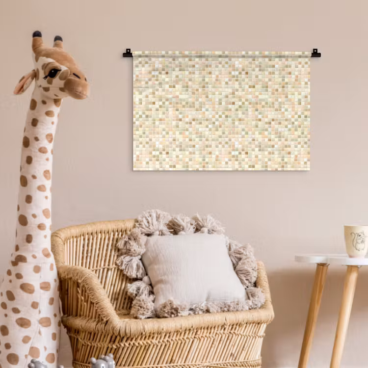 Wandkleed - Mozaïek - Patroon - Beige — 5