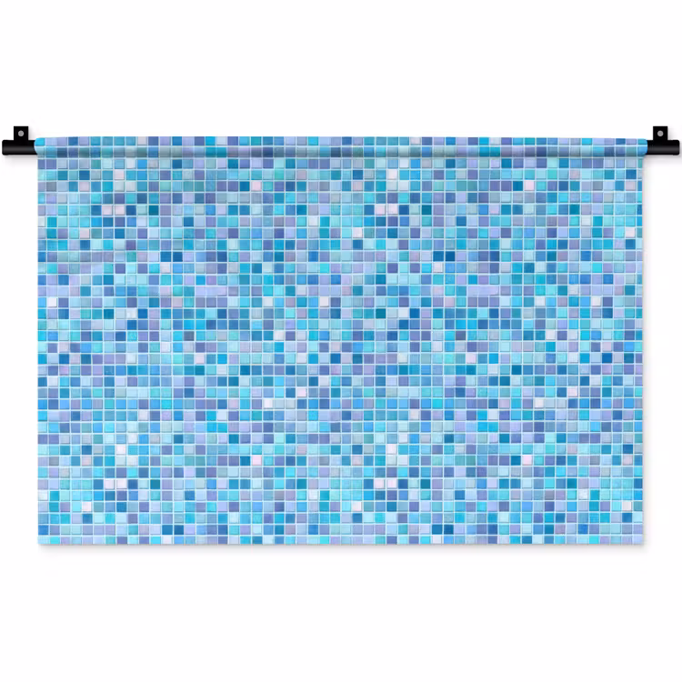 Wandkleed - Mozaïek - Patroon - Turquoise — 1