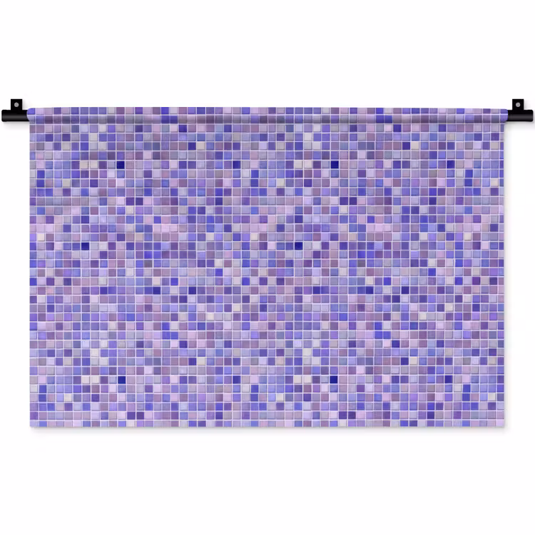Wandkleed - Mozaïek - Tegels - Lila - Amethist — 1