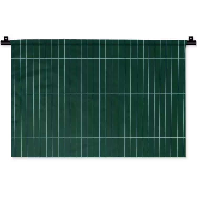 Wandkleed - Patroon - Tegels - Donkergroen — 1