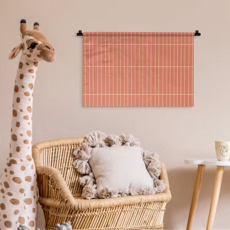 Wandkleed - Patroon - Tegels - Terracotta — 5