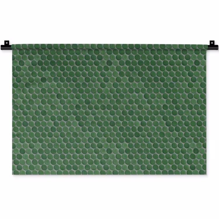 Wandkleed - Penny - Mozaïek - Bosgroen - Green — 1