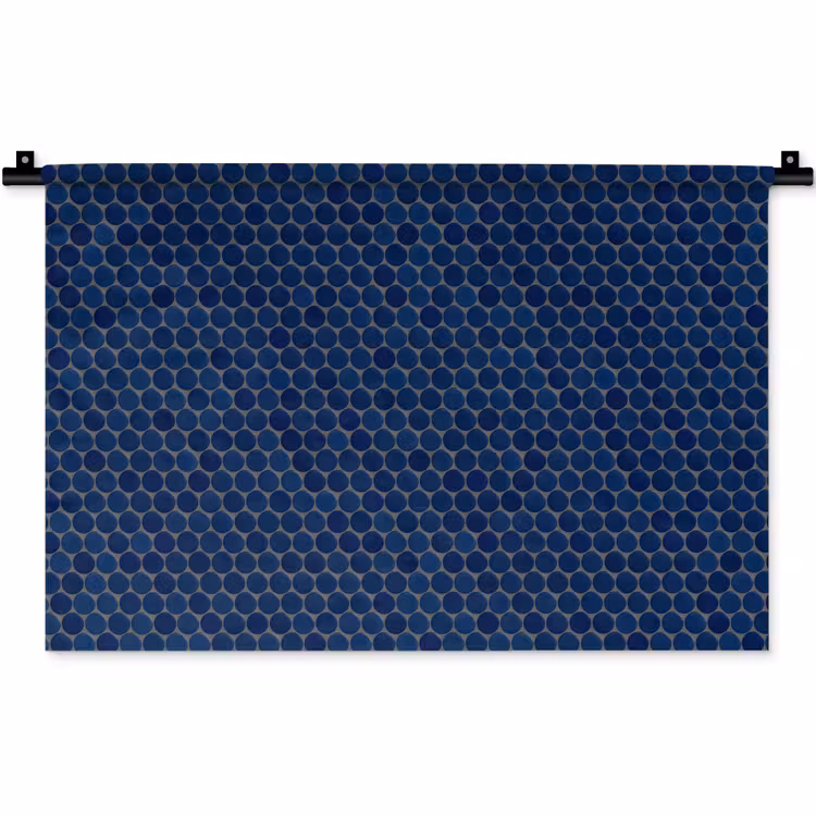 Wandkleed - Penny - Mozaïek - Donkerblauw — 1