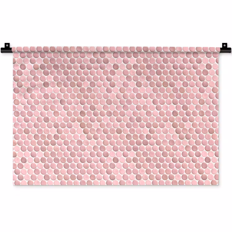 Wandkleed - Penny - Mozaïek - Lichtroze — 1