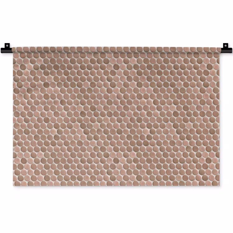 Wandkleed - Penny - Mozaïek - Oudroze - Terracotta — 1