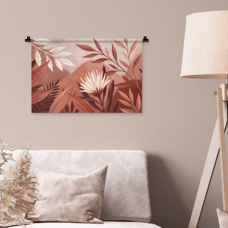 Wandkleed - Planten - Bladeren - Botanisch - Modern - Bruin — 2