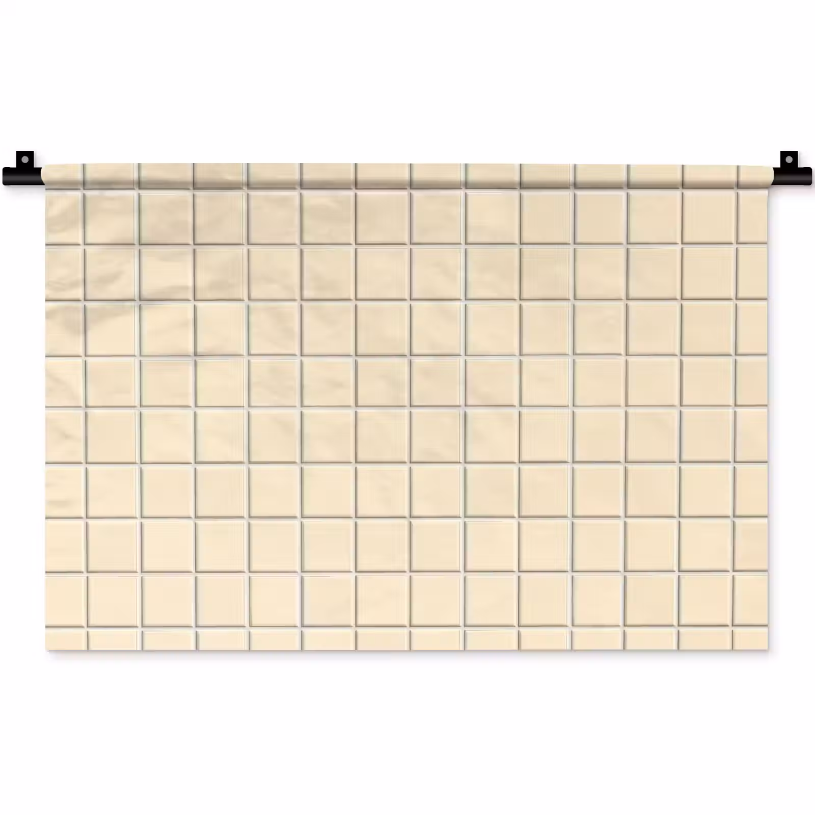 Wandkleed - Patroon - Tegels - Gebroken - Wit — 1