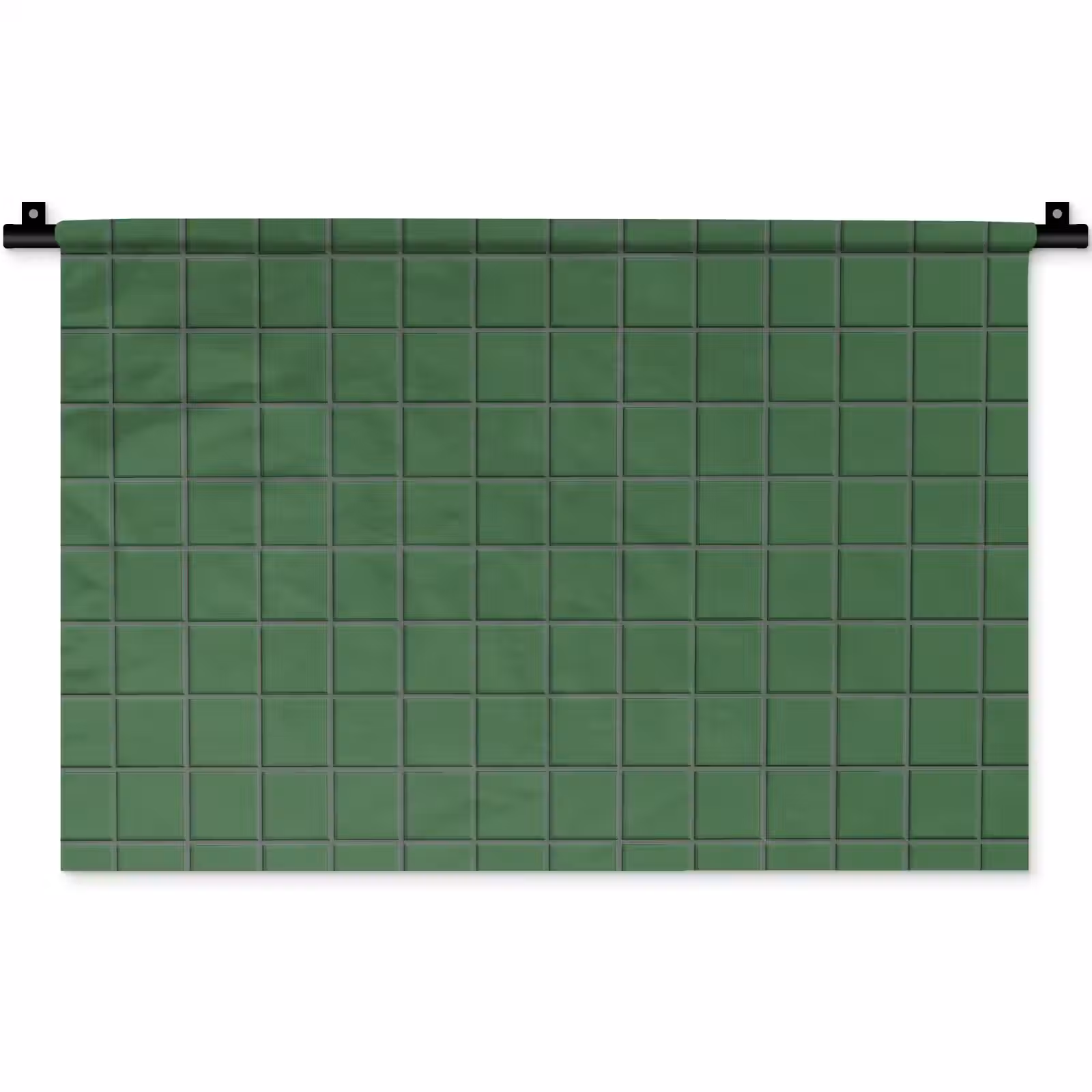Wandkleed - Patroon - Tegels - Groen — 1