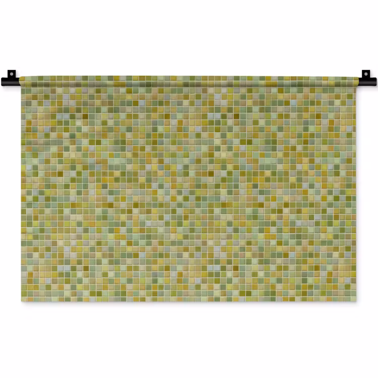 Wandkleed - Mozaïek - Patroon - Groen — 1