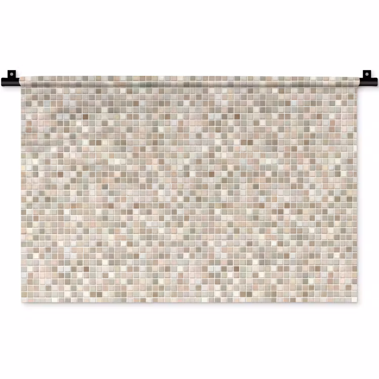 Wandkleed - Mozaïek - Patroon- Taupe — 1