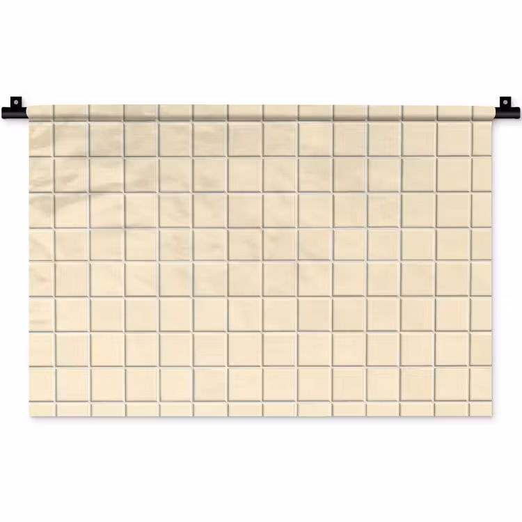 Wandkleed - Patroon - Tegels - Gebroken - Wit — 1