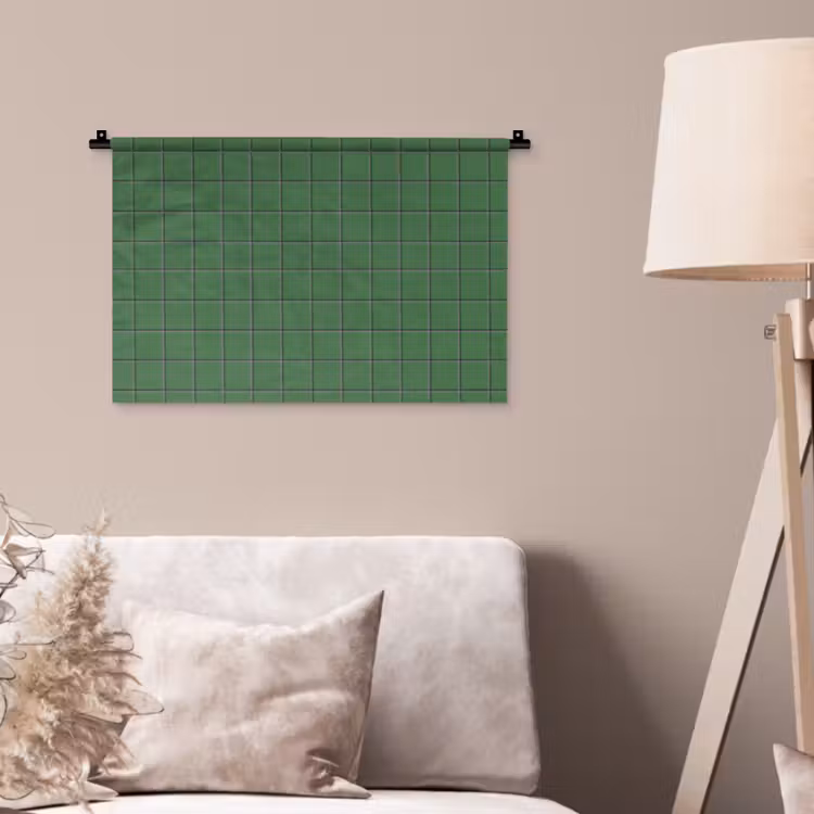 Wandkleed - Patroon - Tegels - Groen — 2