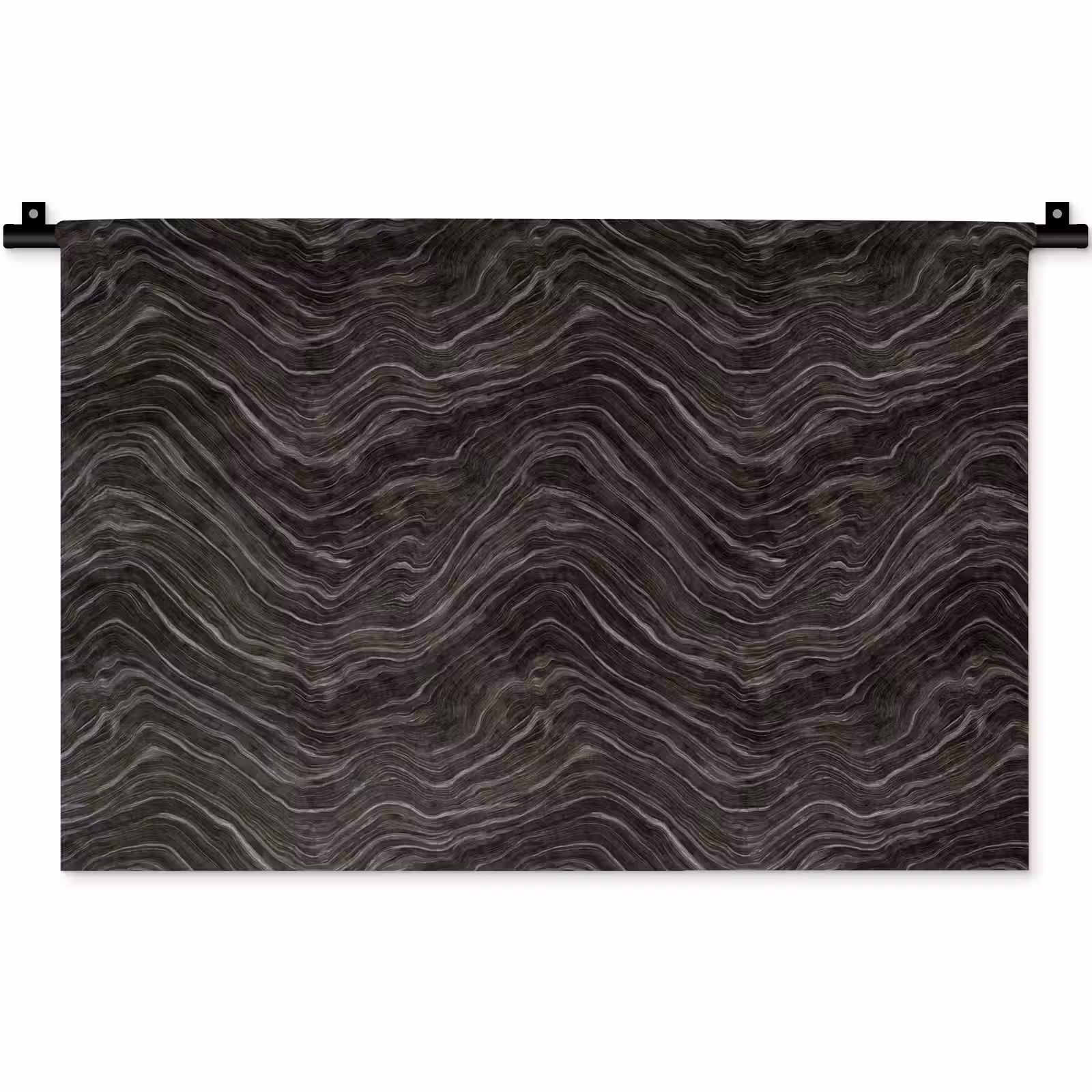 Wandkleed - Patroon - Contrast - Antraciet — 1